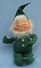 Annalee 12" Dark Green Gnome with Buttons - Very Good - M61-67xx