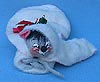 Annalee 7" Mouse in White Santa Mitten - Mint / Near Mint - M85-72w