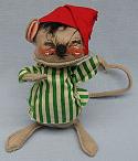 Annalee 7" Nightshirt Boy Mouse with Black Hair - Excellent - M92-67xxa