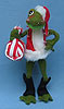 Annalee 10" Santa Frog with Toy Bag - Mint - R163-80