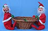 Annalee 18" Mr & Mrs Santa with Basket - Mint - R33-69