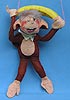 Annalee 12" Boy Monkey with Banana Trapeze - Excellent - R573-81w