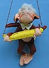 Annalee 12" Boy Monkey with Banana Trapeze - Excellent - R573-81xxa