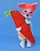 Annalee 7" Country Bunny with Carrot - Excellent - S7-78a