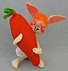 Annalee 7" Country Bunny with Carrot - Near Mint - S7-78xo