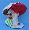 Annalee 7" Mr Santa Mouse Hugging Mushroom - Very Good - X208-70