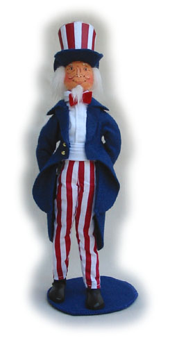 Sue Coffee's Annalee Exclusive Patriotic uncle Sam Doll her collection