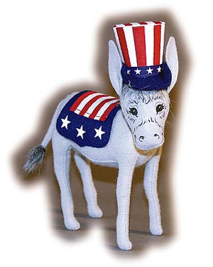 Sue Coffee's Annalee Exclusive Democratic Donkey Doll