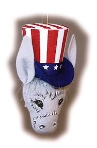 Sue Coffee's Annalee Exclusive Democratic Donkey Ornament